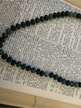 Deep Green Beaded Women's Necklace - Timeless Stone Strand